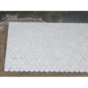 Juweela Zeskantige stenen licht grijs 270 stuks